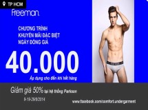 Freeman giảm giá 50% 