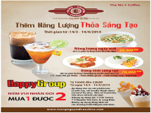 Khuyến mãi hấp dẫn cùng không gian cafe Trung Nguyên