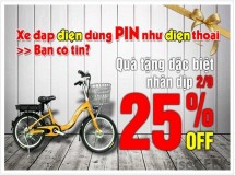 Sport1 giảm giá 25% xe đạp điện dùng Pin như điện thoại mừng 2-9
