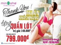 Thời trang Minoshe khuyến mãi quà tặng hấp dẫn