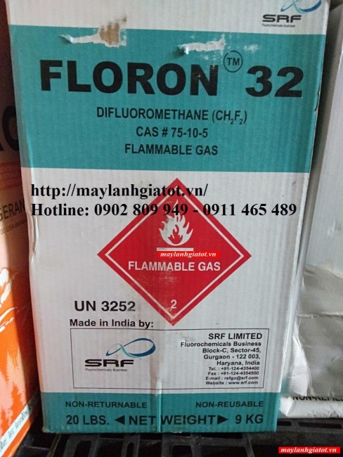 0902809949-Đại lý bán gas lạnh Floron R32 9kg-Thành Đạt