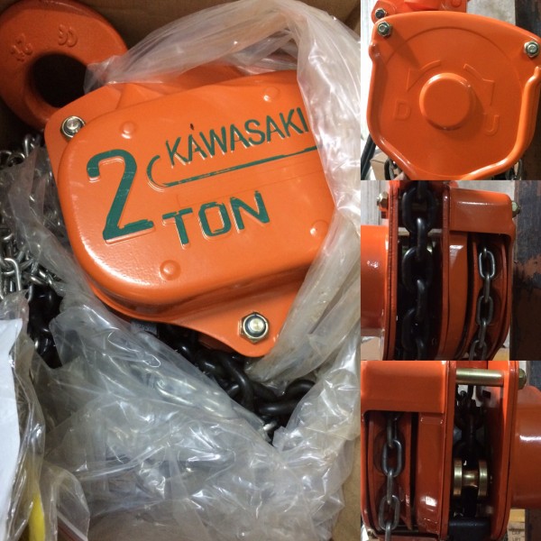 0941889251 - Pa lăng xích kéo tay 2 tấn 5m Kawasaki giá rẻ tại Miền Bắc