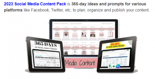  2023 Social Media Content Pack Review - VIP 3,000 Bonuses $1,732,034 + OTO 1,2,3,4 Link Here