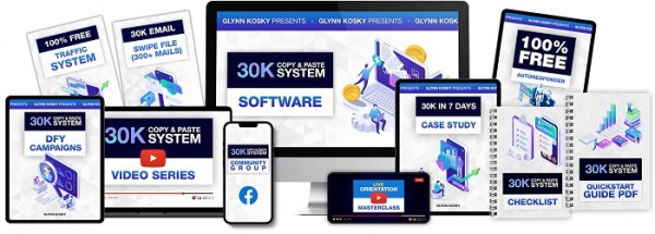 30K Copy & Paste System Unlimited Review Software App Demo by Glynn Kosky
