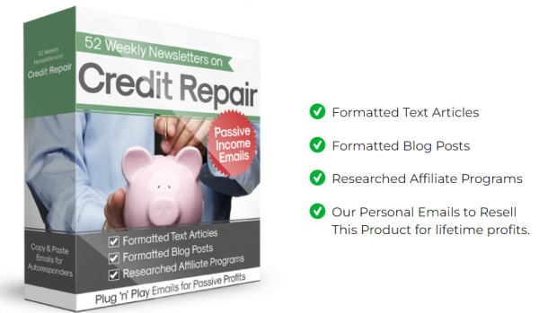 52 Week DFY Credit Repair Newsletter OTO 2023: Full 3 OTO Details + 3,000 Bonuses + Demo