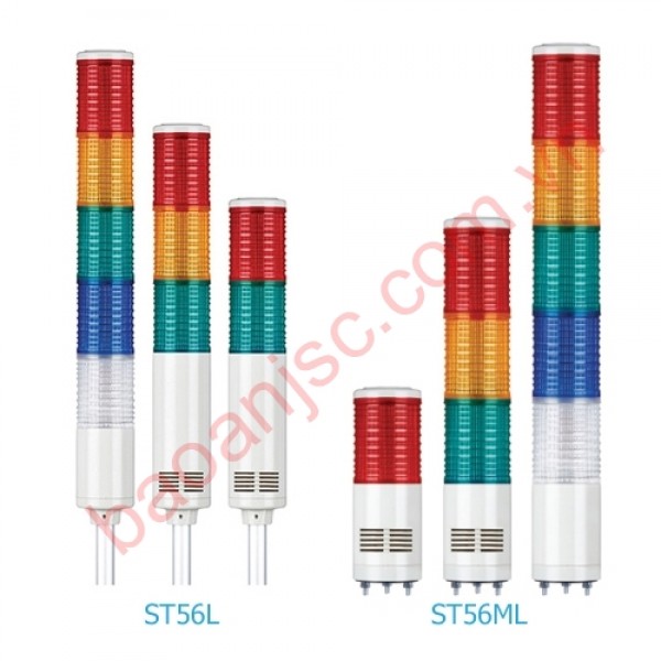 Ø56mm led steady/flashing tower lights qlight ST56l & ST56ml series