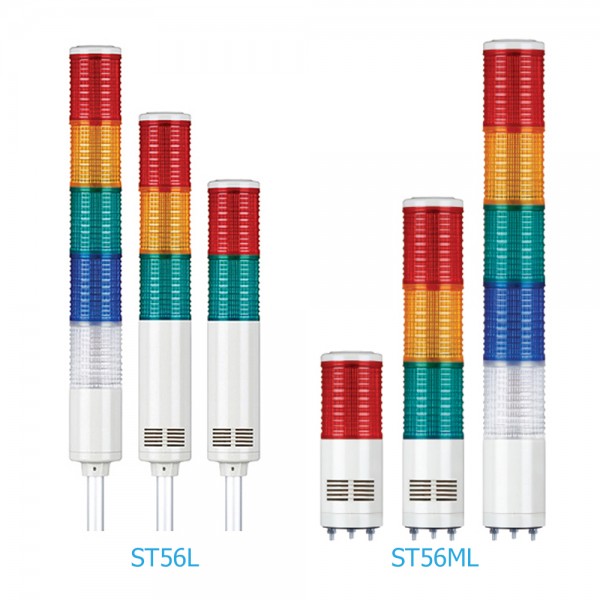 Ø56mm LED steady/flashing tower lights QLight ST56L & ST56ML series
