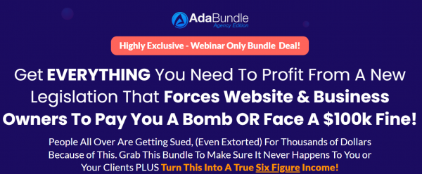 ADA Bundle Agency OTO – New 2023 OTO Full Links + Mega 2,000 Bonuses Value $1,153,856