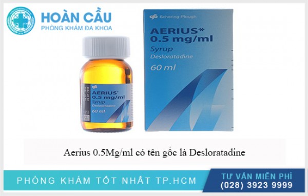 Aerius 0.5Mg/ml là thuốc gì? Lưu ý gì khi sử dụng?