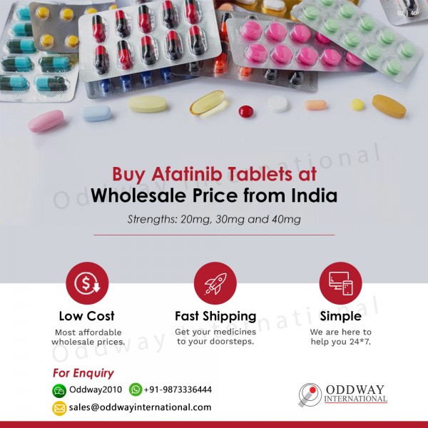 Afatinib chung với chi phí bán buôn từ nhà cung cấp & xuất khẩu thuốc