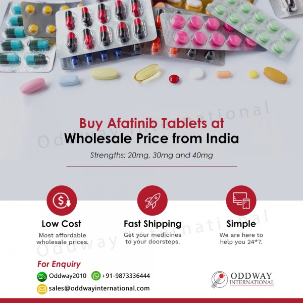 Afatinib chung với chi phí bán buôn từ nhà cung cấp & xuất khẩu thuốc