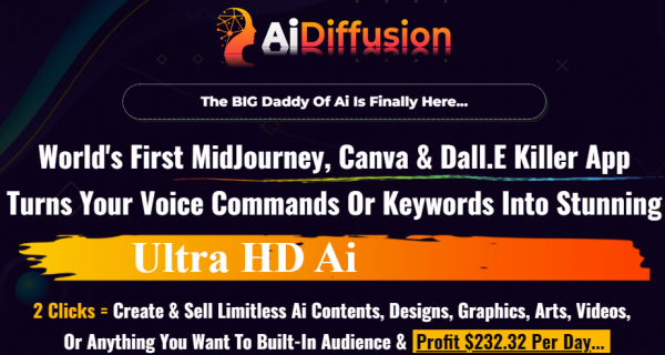 Ai Diffusion OTO ⚠️ Full Upsell Details + 5,000 Bonus + Login App