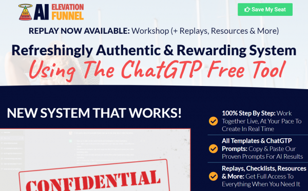 AI Elevation Funnel Method OTO 1 to 2 OTOs Links Here + VIP 3,000 Bonuses Review