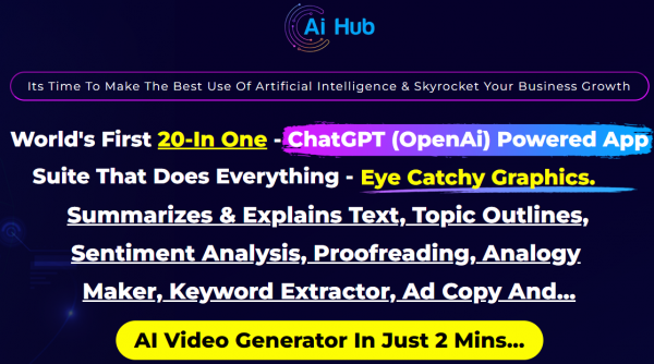 Ai Hub OTO 2023: Full 7 OTO Details + 3,000 Bonuses + Demo