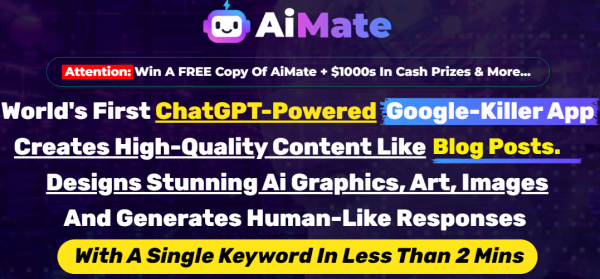 AI Mate Review - 2023: Full 7 OTO Details + 3,000 Bonuses + Demo