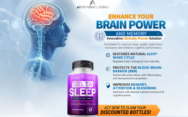 Aktiv Formulations Delta Sleep Support For Healthy Sleep, Brain And Better Life