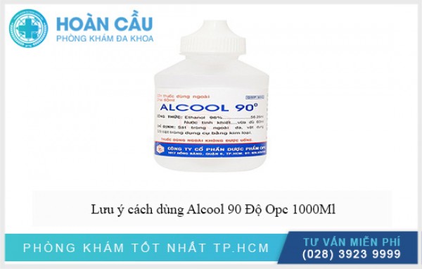 Alcool 90 Độ Opc 1000Ml - Trắng: Công dụng và cách dùng