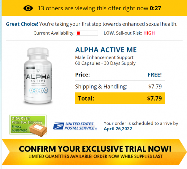 Alpha Active Male Enhancement -  Alert! You Won’t Believe This Alpha Active ME Report!