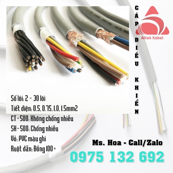 Altek Kabel Shield Control Cable – Cáp điều khiển PVC/PVC/Cu Altek Kabel