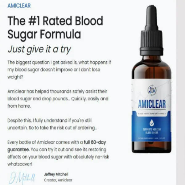 Amiclear Reviews (USER ALERT) Safe Ingredients Drops For Diabetes Check (Official Website)