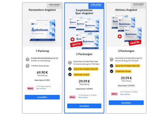 Anaboloxan Deutschland, Österreich, Schweiz Bewertungen & Arbeiten