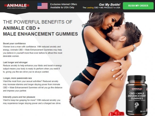 Animale CBD + Male Enhancement Gummies |#EXCITING NEWS|: Animale Gummies Heightened Sexual Confidence!