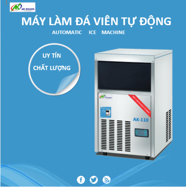 ANKACO- Máy làm đá viên  50kg AK-110 chất lượng , đảm bảo giá tốt.