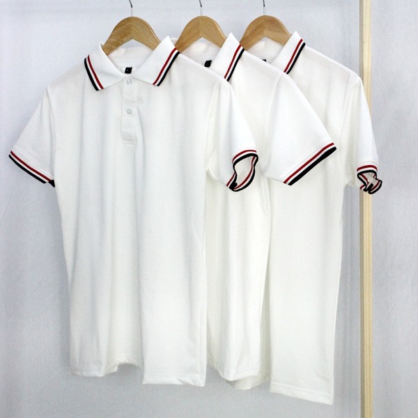 Áo Đồng Phục Sẵn Hàng - Loại Trắng 3 Sọc