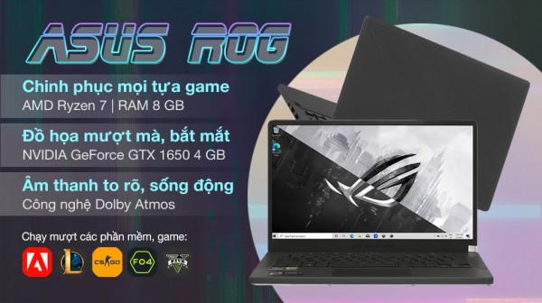 Asus Rog Zephyrus Gaming G14 cỗ máy chiến game đỉnh cao
