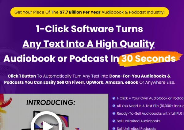 AUDIOBOOK MOJO OTO - 2022 Full 7 OTO Upsell Links + 88VIP 2,000 Bonuses Value $1,153,856