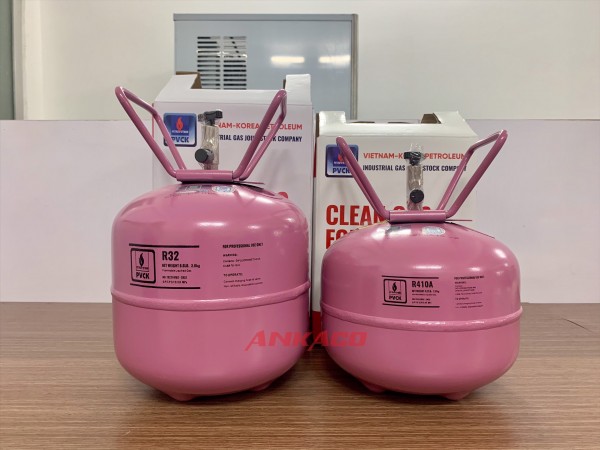 Bán gas lạnh R32 loại 3kg/b và gas R410 loại 2,8kg/b