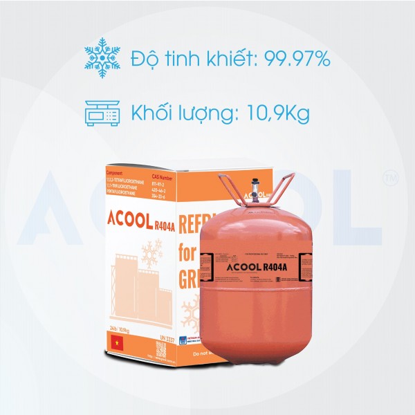 Bán gas lạnh R404 loại 10.9kg / bình
