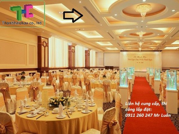 Bán, lắp máy lạnh cho nhà hàng tiệc cưới sang trọng, RẺ