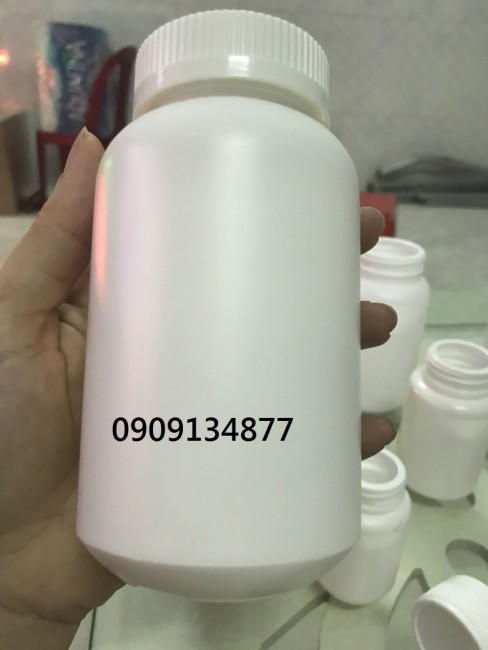 bán lẻ chai lọ nhựa đựng thuốc dạng viên, dạng bột, hủ nhựa đựng thuốc 300ml, lọ nhựa HDPE