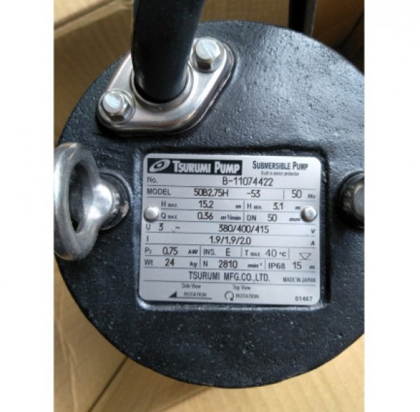Bán máy bơm nước thải Tsurumi 50B2.4 chính hãng LH: 0983.480.896