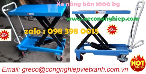Bàn nâng tay 750kg