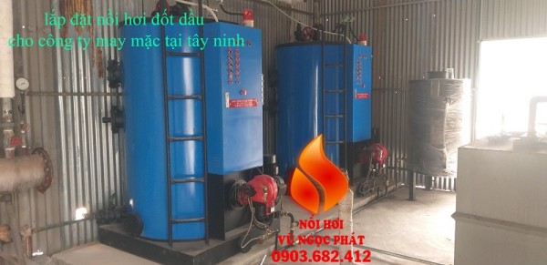 Bán nồi hơi đốt dầu kiểu đứng - Lò hơi Vũ Ngọc Phát