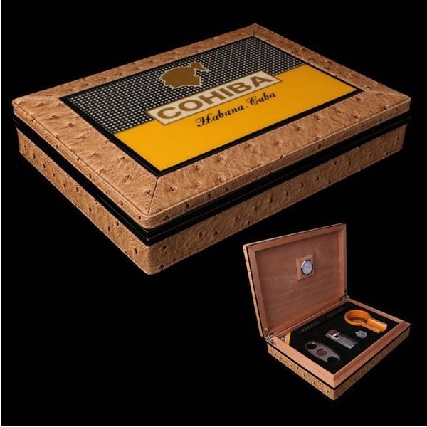 Bán sét phụ kiện xì gà Cohiba: hộp đựng, gạt tàn, bật lửa, dao cắt T12C