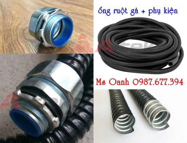 Bán sỉ ống ruột gà lõi thép bọc nhựa pvc