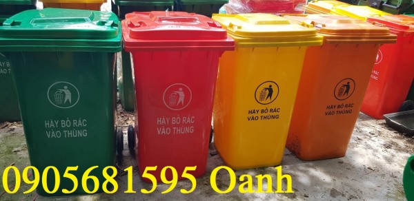 BÁN SỈ Thùng rác nhựa lớn 240 lít tại Phú Bài - TP. Huế Call 0905681595