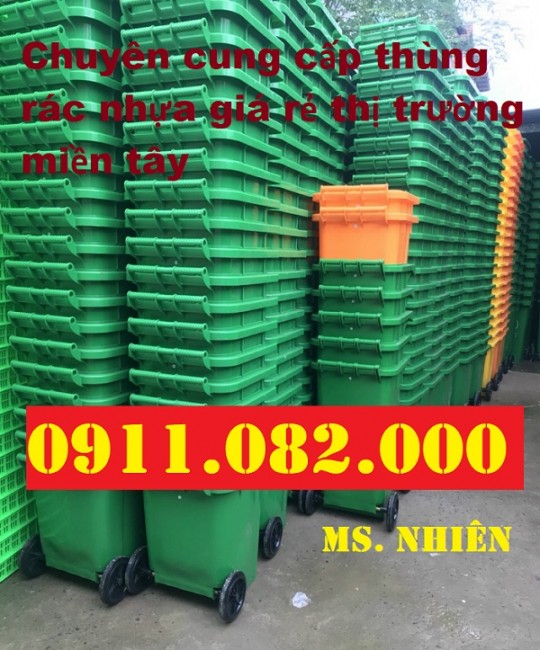 Bán thùng rác 240 lit giá rẻ tại kiên giang- thùng rác công cộng- lh 0911082000