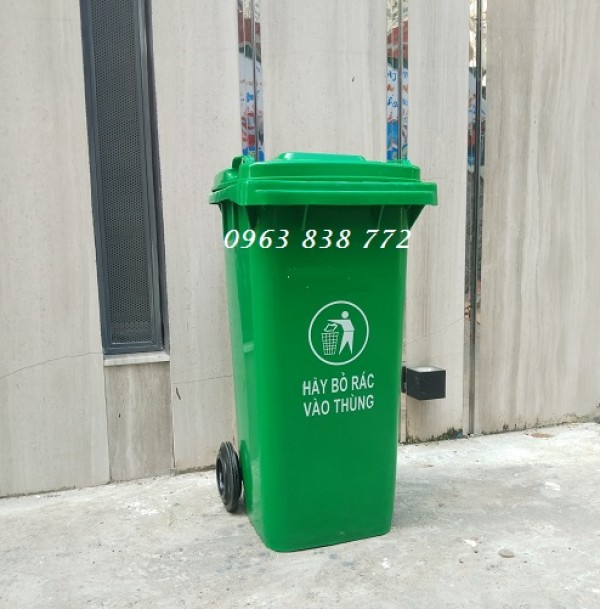 Bán thùng rác công cộng 120 lít - thùng rác y tế 120 lít. Call/zalo 0963838772