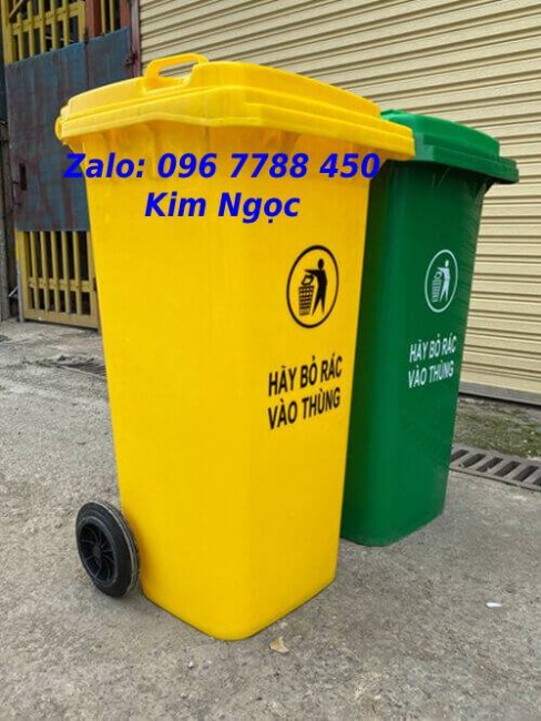 Bán thùng rác nhựa đô thị 240 lít giá rẻ tại bình dương - 0967788450 Ms Ngọc