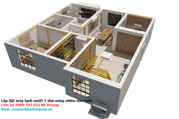 Bán và lắp đặt máy lạnh Multi Daikin cho căn hộ, biệt thự tại quận 2 và quận 7