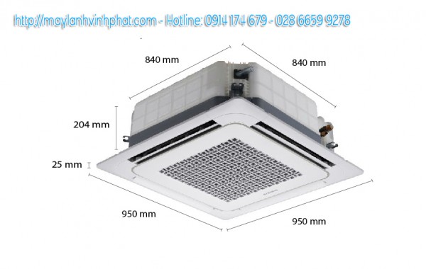 Bảng giá chi tiết Máy lạnh âm trần SUMIKURA công suất từ 2HP-6.5HP mới nhất