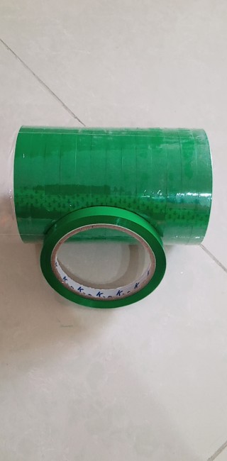 băng keo máy buộc đầu túi, băng dính niêm phong đầu túi , băng keo cột rau củ 