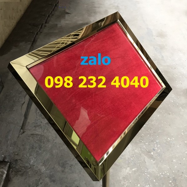 Bảng thông báo inox A3 vàng