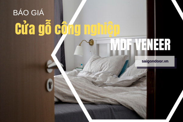 Báo giá cửa gỗ công nghiệp MDF Veneer  rẻ nhất