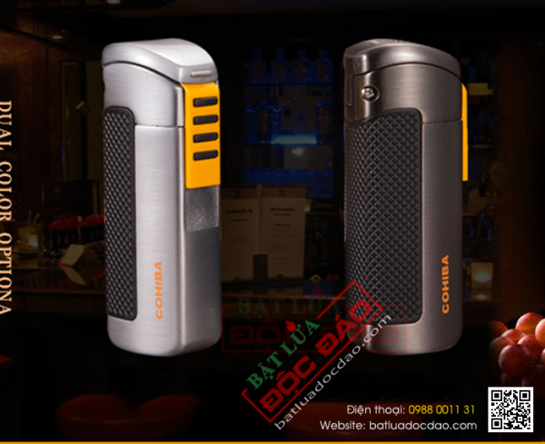 Bật lửa Cohiba khò xì gà chính hãng 3 tia jl05