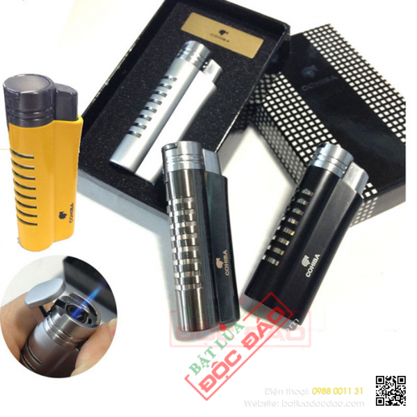 Bật lửa xì gà, bật lửa khò Cohiba chính hãng 1 tia H070